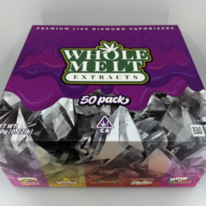 Whole Melt Extracts Vape 50 Pack – 5 Random Flavors Live Resin Vapes