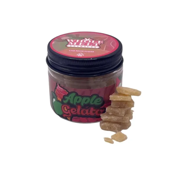 Whole-Melt-Extracts-Apple-Gelato Whole Melt Extracts Apple Gelato premium live resin sugar with 81% THC