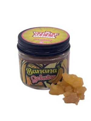 Whole Melt Extracts Banana Gelato premium live resin sugar with 76% THC