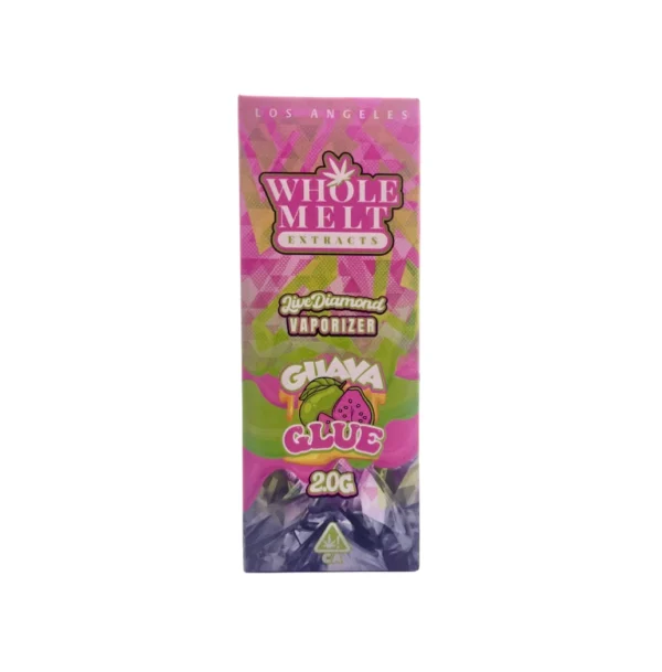 Whole Melts 2G Guava Glue Indica Disposable device and packaging