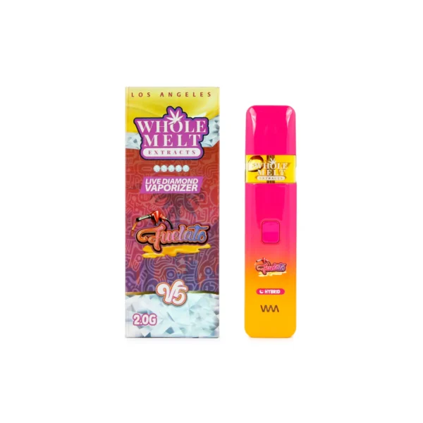 Whole Melts 2g Fuelato v5 Hybrid Whole Melts 2G Fuelato v5 Hybrid Disposable, device and packaging