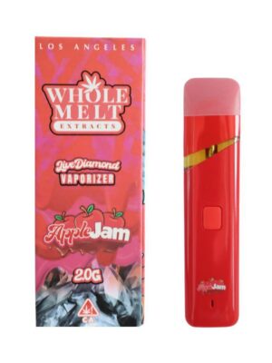 The Whole Melt 2g Apple Jam hybrid cart device and packaging