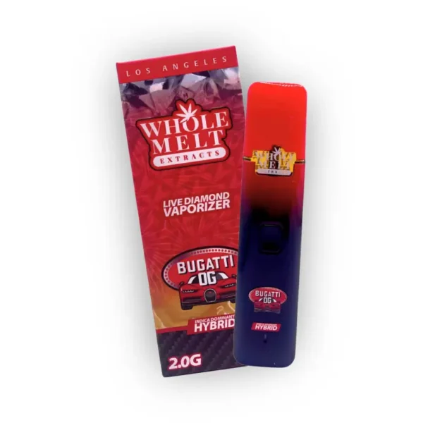 Whole Melts 2G Bugatti OG Hybrid Disposable, device and packaging​