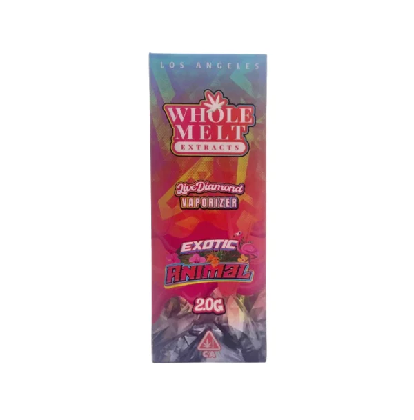 whole melts 2g exotic animal Whole Melts 2G Exotic Animal Hybrid Disposable, device packaging