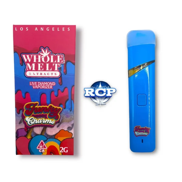 whole-melts-2g-funky-charms Whole Melts 2G Funky Charms Hybrid Disposable, device and packaging