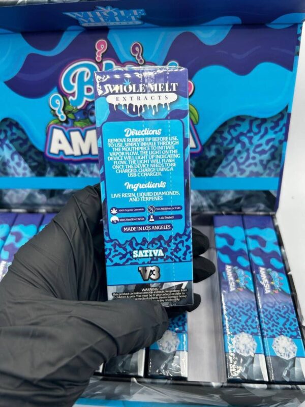 Whole Melts 2G Blue Amnesia Sativa Disposable Vape